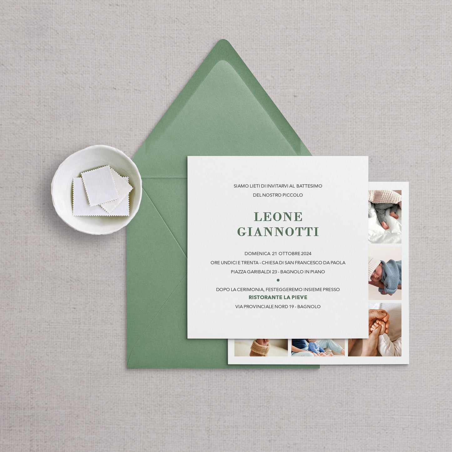 LEONE - Invito Battesimo Fotografico