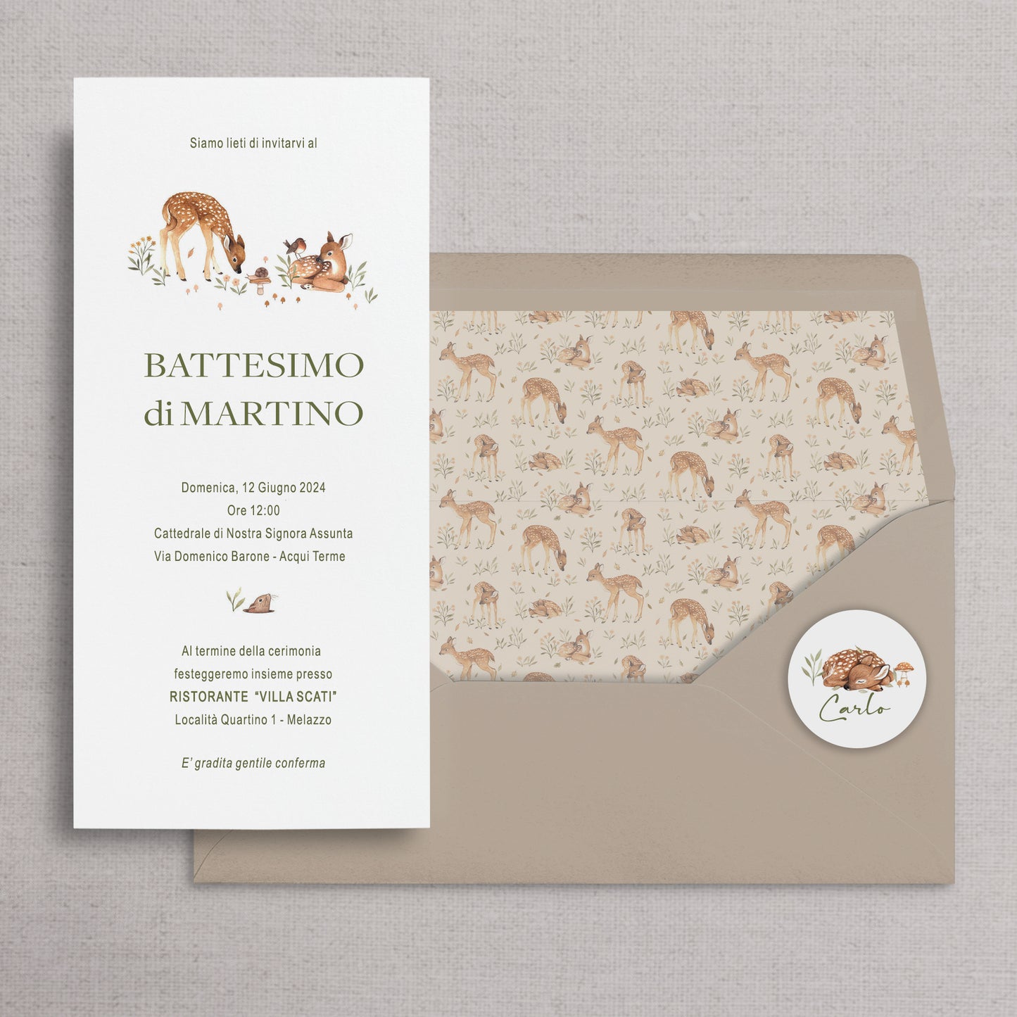 MARTINO - Invito Battesimo