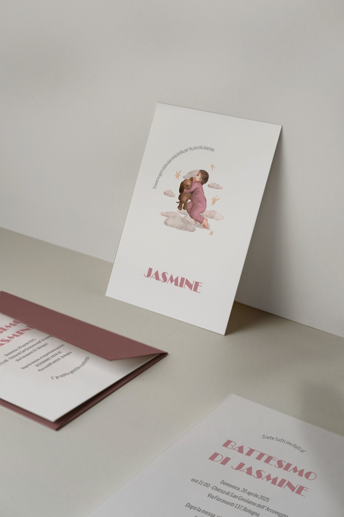 PINK DREAM - Invito Battesimo