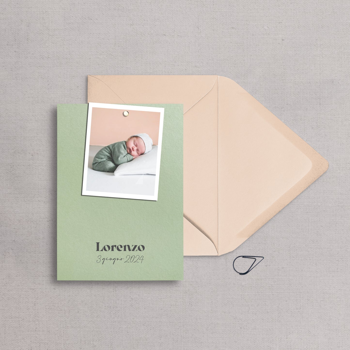 LORENZO - Invito Battesimo fotografico