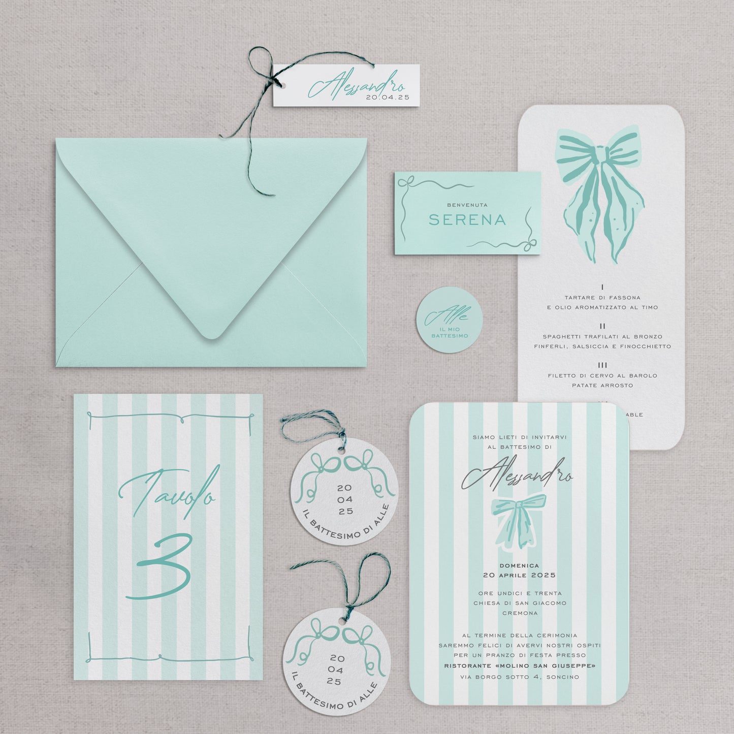 STRIPES - Party Kit (Opzioni colore disponibili)