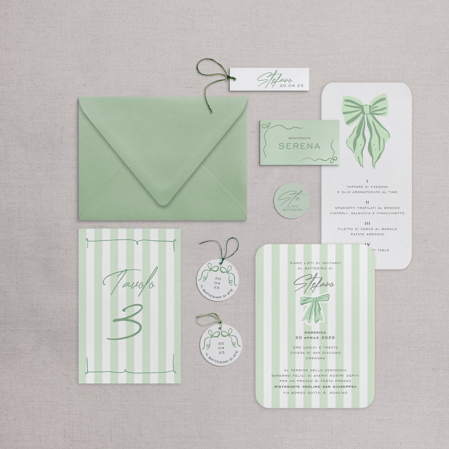 STRIPES - Party Kit (Opzioni colore disponibili)