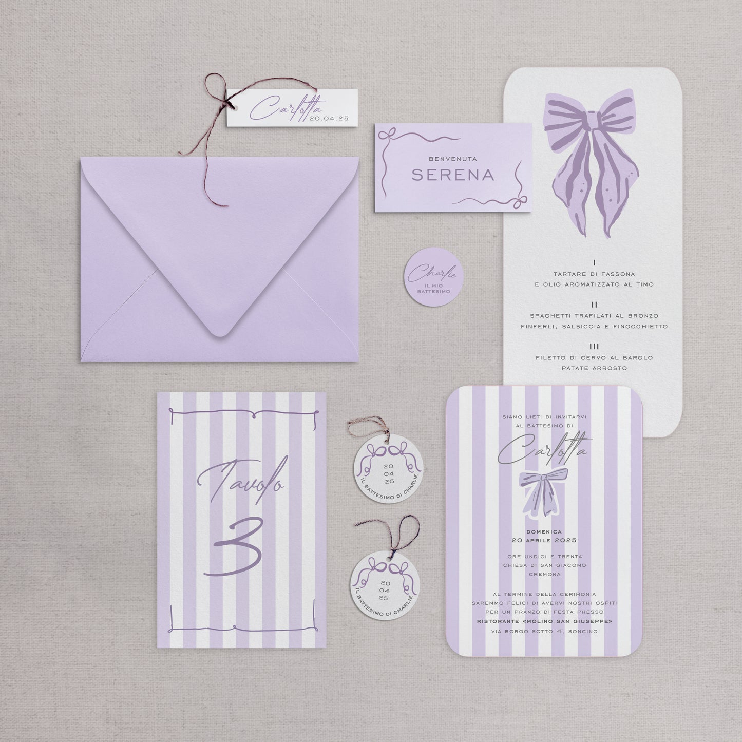 STRIPES - Party Kit (Opzioni colore disponibili)