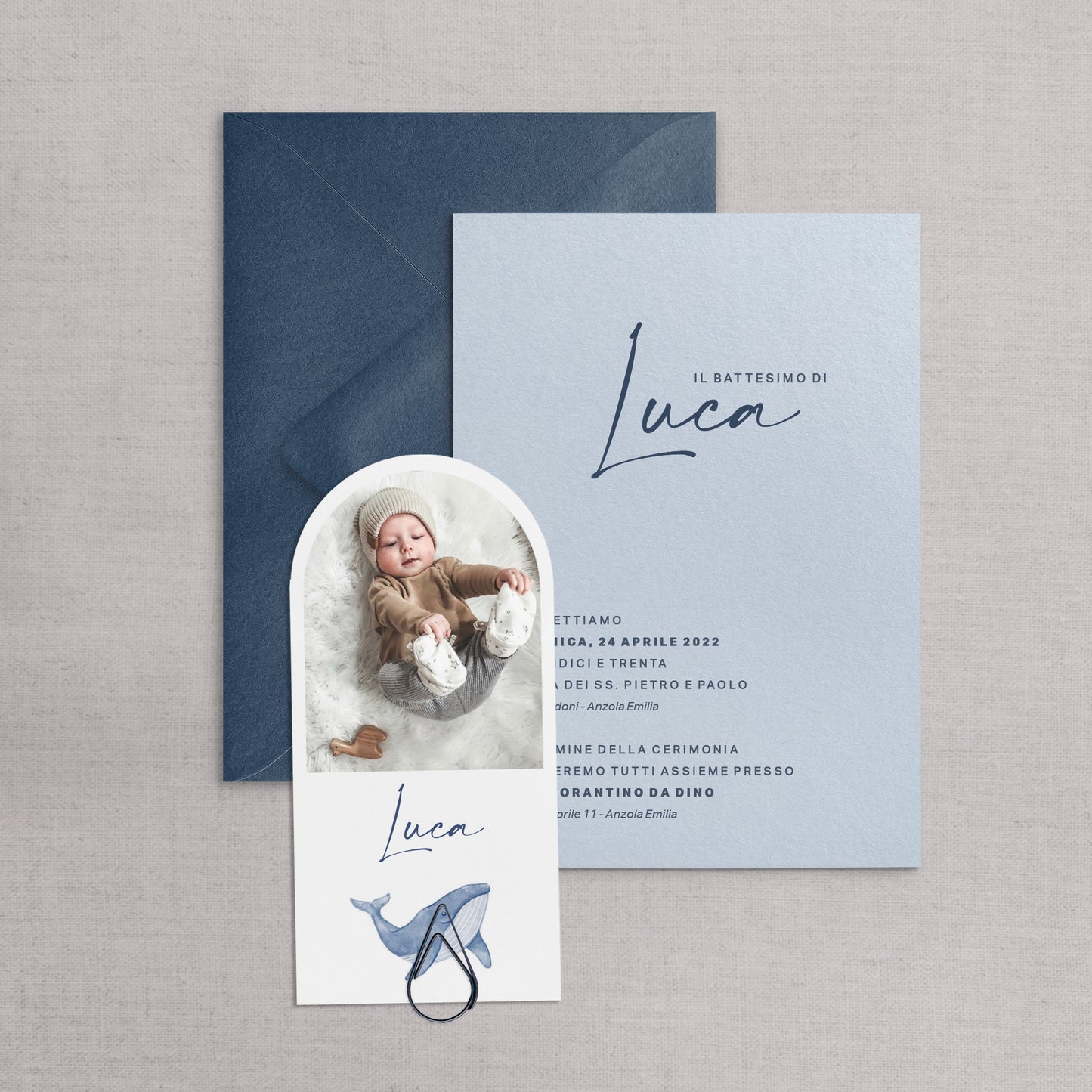 LUCA - Invito Battesimo Balena